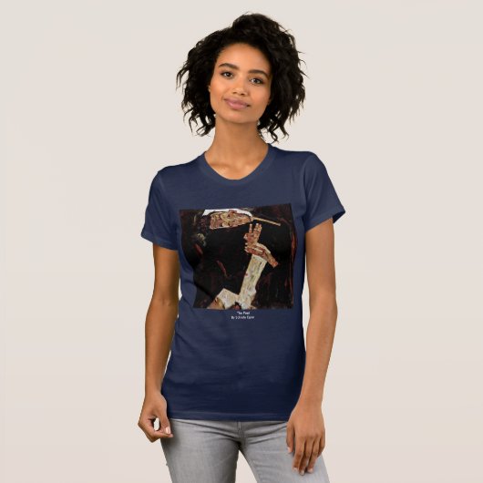 Der Dichter durch Schiele Egon T-Shirt (Vorne ganz)