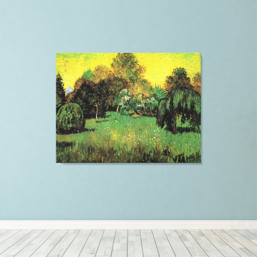 Der Dichtergarten von Vincent van Gogh. Leinwanddruck (Insitu (Holzboden))