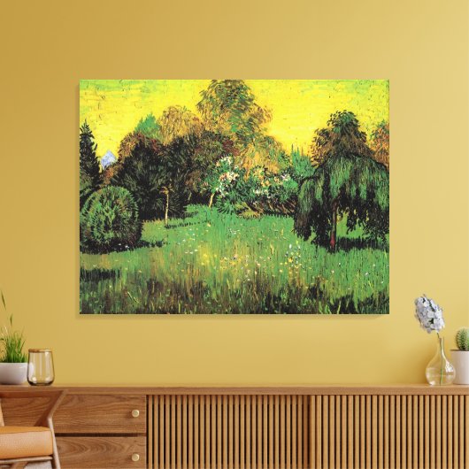 Der Dichtergarten von Vincent van Gogh. Leinwanddruck (Insitu (Wohnzimmer))