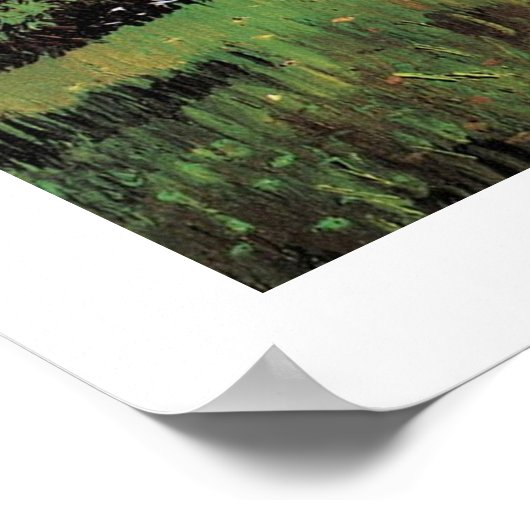 Der Dichtergarten von Vincent van Gogh. Poster (Ecke)