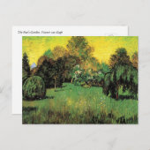 Der Dichtergarten von Vincent van Gogh. Postkarte (Vorne/Hinten)