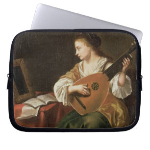 Der Dichtungskitt-Spieler (Öl auf Platte) Laptopschutzhülle