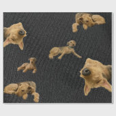 Der Dickköpfige Airedale-Wrapapier Geschenkpapier (Flach)