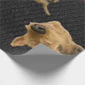 Der Dickköpfige Airedale-Wrapapier Geschenkpapier (Ecke)