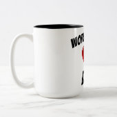 Der Dido-Herz-Tasse der Welt beste Zweifarbige Tasse (Links)