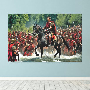 "Der Die ist "Cast: Cäsars Rubicon Challenge" Leinwanddruck