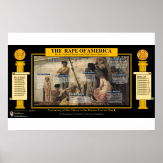 Der Diebstahl Amerikas - Auktionsblock Poster