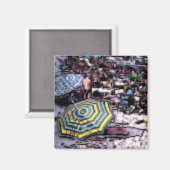 Der digitale Effekt des Strandes "Impressum" Magnet (Vorderseite/Rückseite)