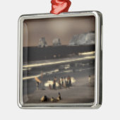 Der digitale Effekt des Strandes "Impressum" Ornament Aus Metall (Links)