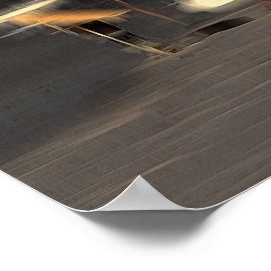 Der digitale Effekt des Strandes "Impressum" Poster (Ecke)