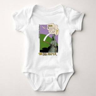 Der Dim Sensenmann Funny Halloween Cartoon Geschen Baby Strampler