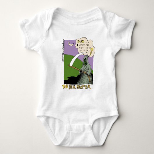 Der Dim Sensenmann Funny Halloween Cartoon Geschen Baby Strampler (Vorderseite)