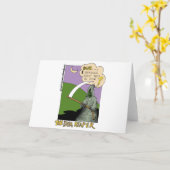 Der Dim Sensenmann Funny Halloween Cartoon Geschen Karte (Gelbe Blume)