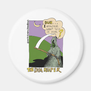 Der Dim Sensenmann Funny Halloween Cartoon Geschen Magnet
