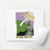 Der Dim Sensenmann Funny Halloween Cartoon Geschen Mousepad (Mit Mouse)