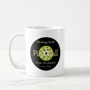 Der Dinking Dude Guy Pickleball Ball Kaffeetasse