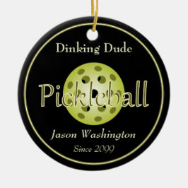 Der Dinking Typ Typ Pickleball Ball Keramik Ornament