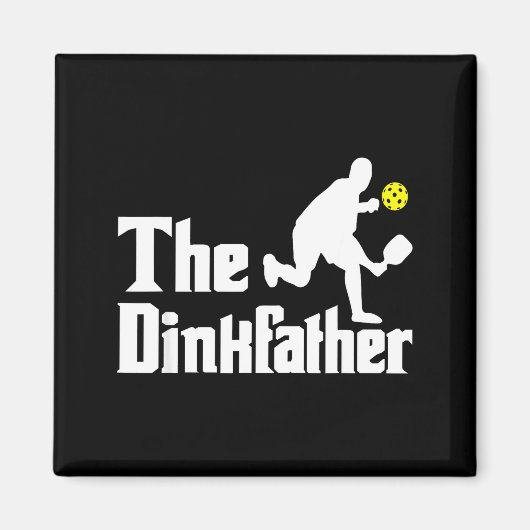 Der Dinkvater - lustiger Pickleball-Spieler Paddle Magnet (Vorne)