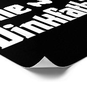 Der Dinkvater - lustiger Pickleball-Spieler Paddle Poster (Ecke)