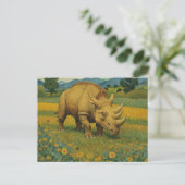 Der Dino Postkarte (Stehend Vorderseite)