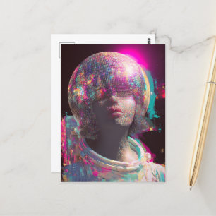 Der Diskoastronaut Postkarte