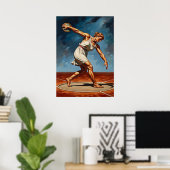 DER DISKUSWERFER POSTER (Heimbüro)