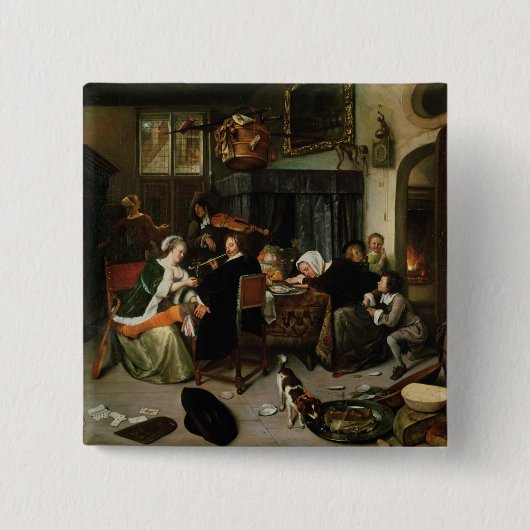 Der Dissolute Haushalt, 1668 Button (Vorderseite)