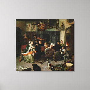 Der Dissolute Haushalt, 1668 Leinwanddruck