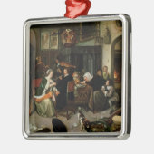 Der Dissolute Haushalt, 1668 Silbernes Ornament (Links)