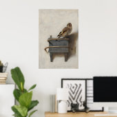 Der Distelfink Gemälde Carel Fabritius Vogel Kunst Poster (Heimbüro)