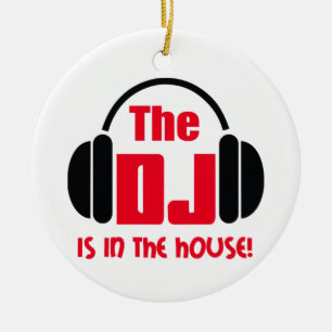 Der DJ Keramik Ornament