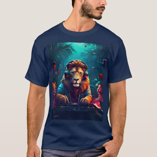 der Dj Löwe T-Shirt (Vorderseite)