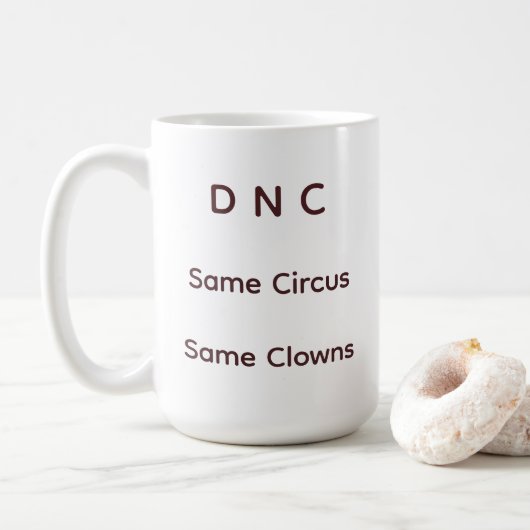 Der DNC-Zirkus Kaffeetasse (Mit Donut)