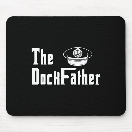 Der Dock Vater Kapitän Des Bootes Vater Lustiger V Mousepad (Vorne)