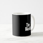 Der Dockfather Lustiges Boot Anglerboot Vater Capt Kaffeetasse (VorderseiteRechts)