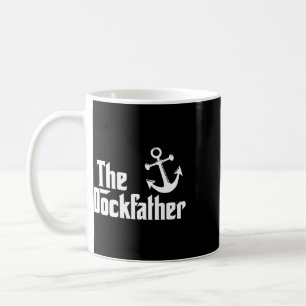 Der Dockfather Lustiges Boot Anglerboot Vater Capt Kaffeetasse