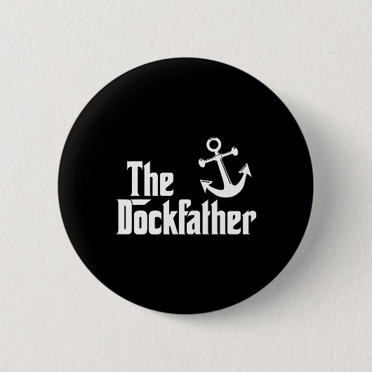 Der Dockvater Funny Boat Vater Capt Button (Vorderseite)