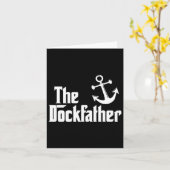 Der Dockvater Funny Boat Vater Capt Karte (Gelbe Blume)