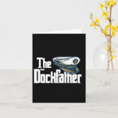 Der Dockvater Funny Boat Vater Capt Karte (Gelbe Blume)