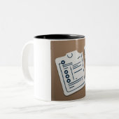 Der Doctor's Code: Braut für Brillianz-Tasse Zweifarbige Tasse (Vorderseite Links)