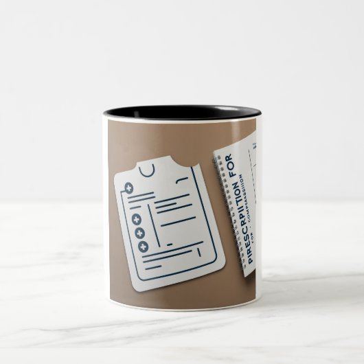 Der Doctor's Code: Braut für Brillianz-Tasse Zweifarbige Tasse (Mittel)