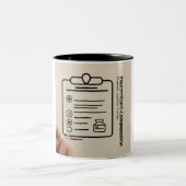 Der Doctor's Code: Weisheit mit jeder Sekunde enth Zweifarbige Tasse (Mittel)