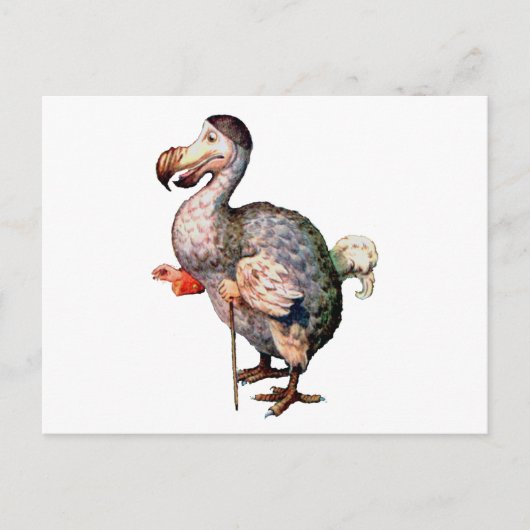 Der Dodo-Vogel Postkarte (Vorderseite)