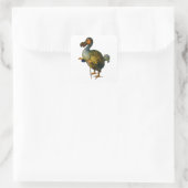 Der Dodo-Vogel Quadratischer Aufkleber (Tasche)