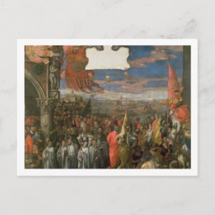 Der Doge Andrea Contarini kehrt viktorianisch für Postkarte