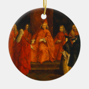 Der Doge Grimani auf seinem Thron Keramik Ornament