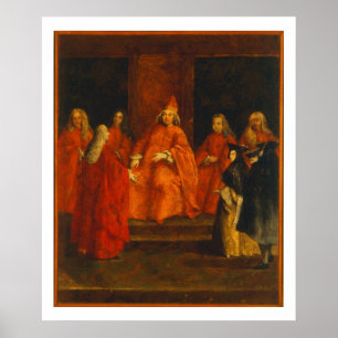 Der Doge Grimani auf seinem Thron Poster