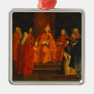Der Doge Grimani auf seinem Thron Silbernes Ornament