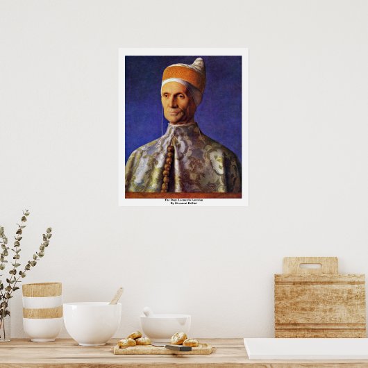Der Doge Leonardo Loredan von Giovanni Bellini Poster (Küche)