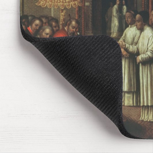 Der Doge Ziani trifft Papst Alexander III Mousepad (Ecke)